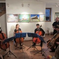 IMG 4827 Ansambel Cellostrike in moderator Miro Erzin