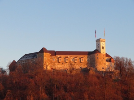 IMG 7624 Ljubljanski grad v soju sončnega zatona