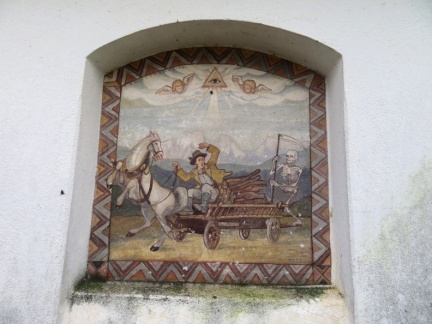 IMG 3888 Freska na severni strani znamenja na Bivju