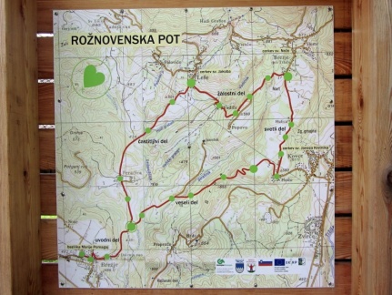 IMG 2262 Peračica-odcep-zemljevid Rožnovenske poti