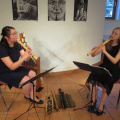 IMG 7896 Ensemble Pampinea-Fiona Kizzie Lee in Maruša Brezavšček (3. koncert Zveni Dekamerona)