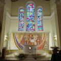 IMG 8421 Zaplaz-Marijina romarska cerkev-Grozdetov stranski oltar z Rupnikovim mozaikom